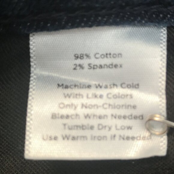 Talbots Ladies Size 12 Dark Wash Boot Cut Zipper & Button Closure Jeans - Picture 5 of 13